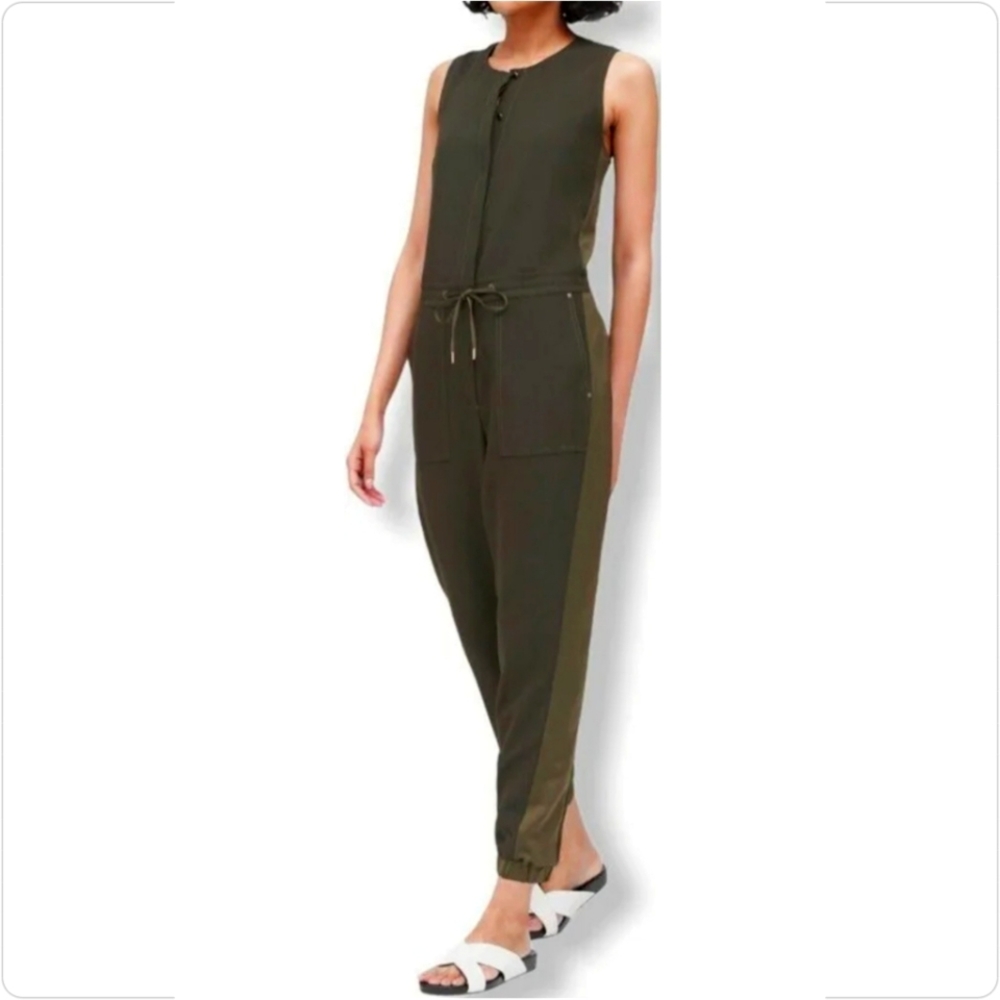 Banana Republic Side Stripe Cropped Jumpsuit 2